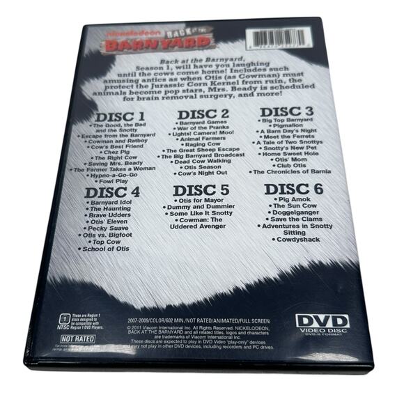 Back At The Barnyard Season 1 6-Disc Set DVD Nickelodeon Animated Family Rare - Picture 2 of 7